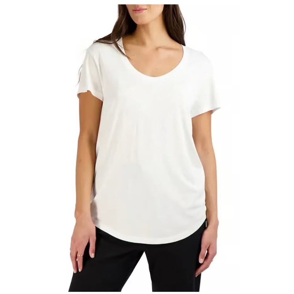 GOODLIFE women’s Scoop Neck T-Shirt - White size small $68.00 retail (new)